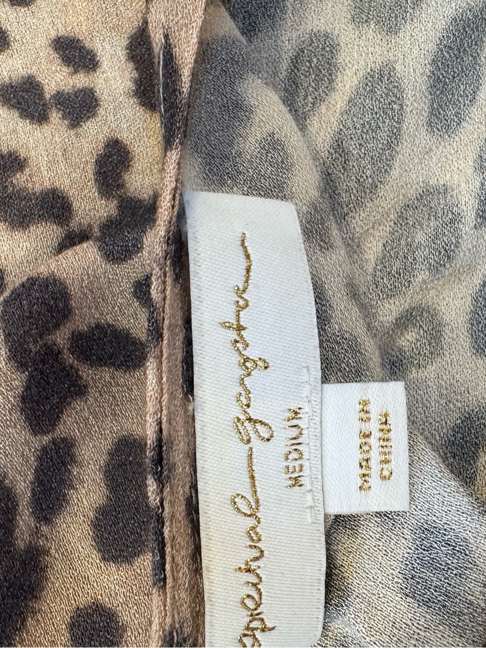Spiritual Gangster Leopard Print Slip Maxi Dress - Tan/Black medium like new - Picture 4 of 5